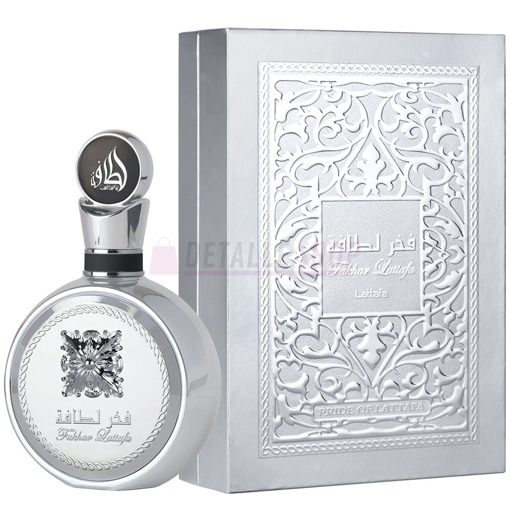 Nuevo Fakhar Platin de Lattafa 2025, perfume árabe plateado, comprar perfumes online con opiniones y reseñas, disponible en España y Dubai