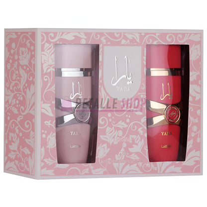 Pack 5 Aniversario Yara y Yara Candy de Lattafa perfumes árabes edición especial para mujer