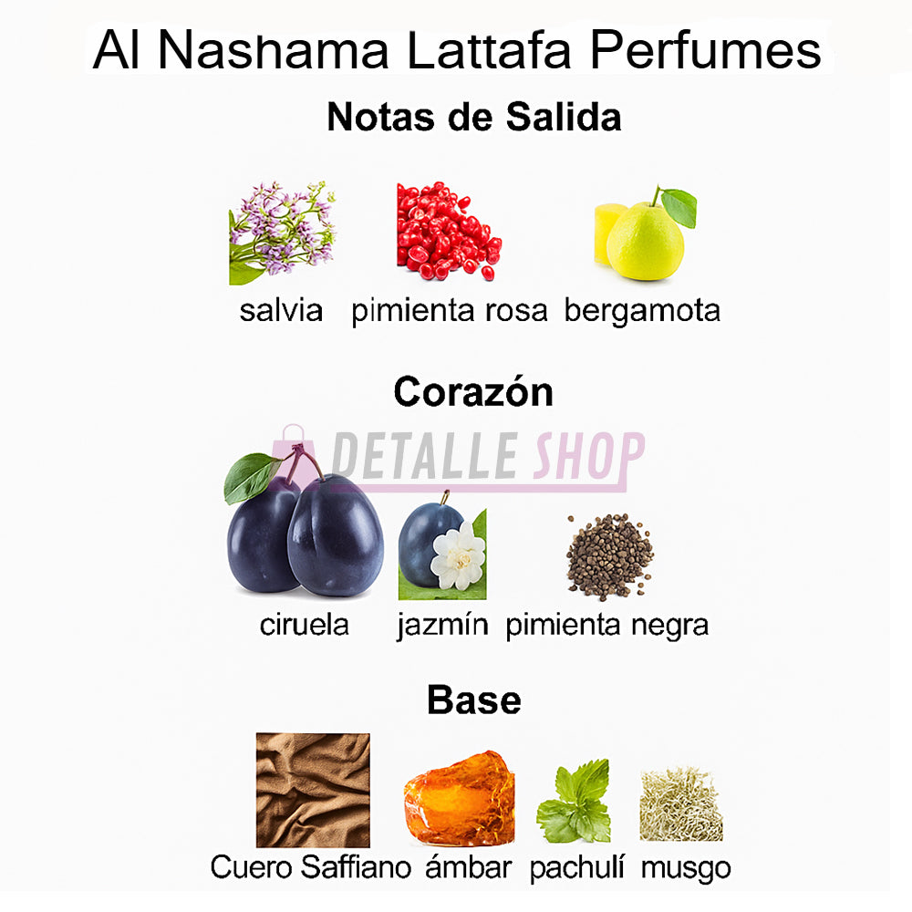 comprar al nashama barcelona, perfume arabe al nashama lattafa barcelona, regalos perfumes lattafa notas olfativas dubai perfumes lattafa para mujer