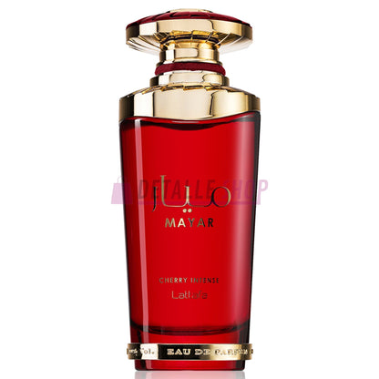 Imagen de producto del perfume Lattafa Mayar Cherry Intense, aroma dulce y duradero