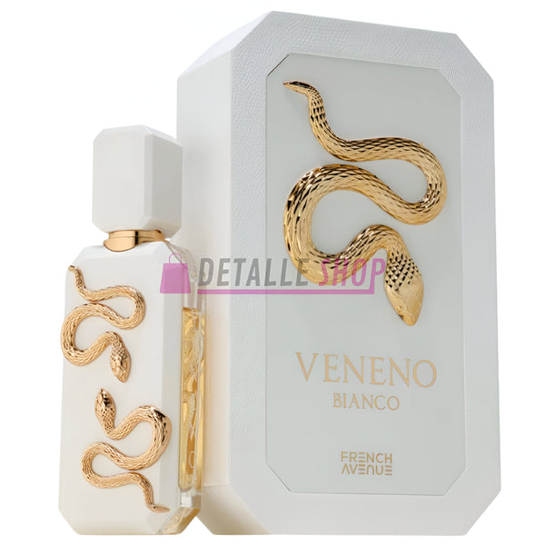 Perfume árabe Veneno Bianco de French Avenue con coco y flores blancas lorca murcia valencia alicante dubai malaga barcelona valencia