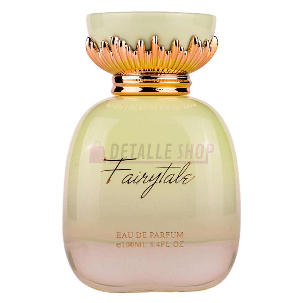 Fragancia femenina Fairy Tale de Maison Asrar con notas dulces y sofisticadas.