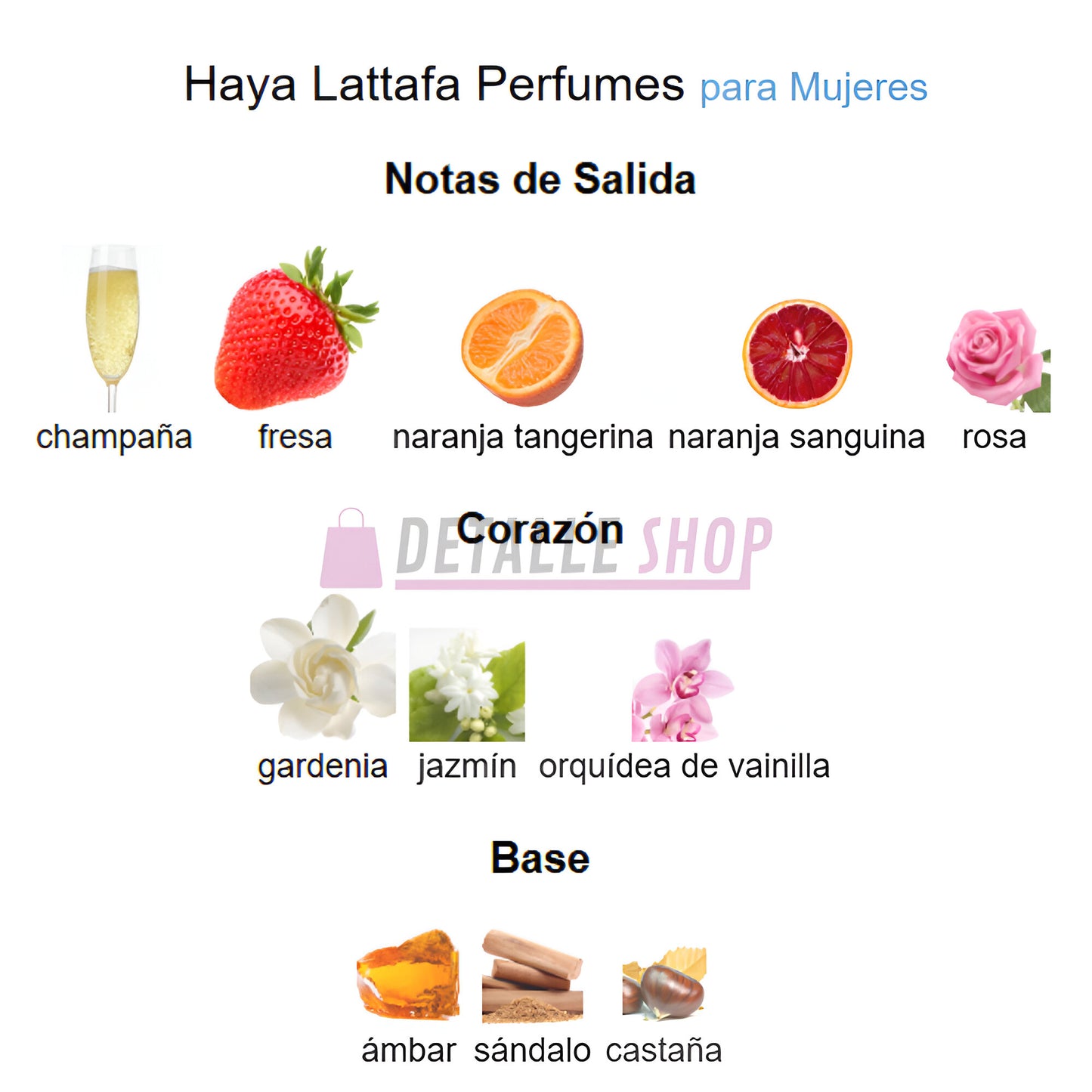 Perfume de lujo para mujer Haya de Lattafa con jazmín y vainilla