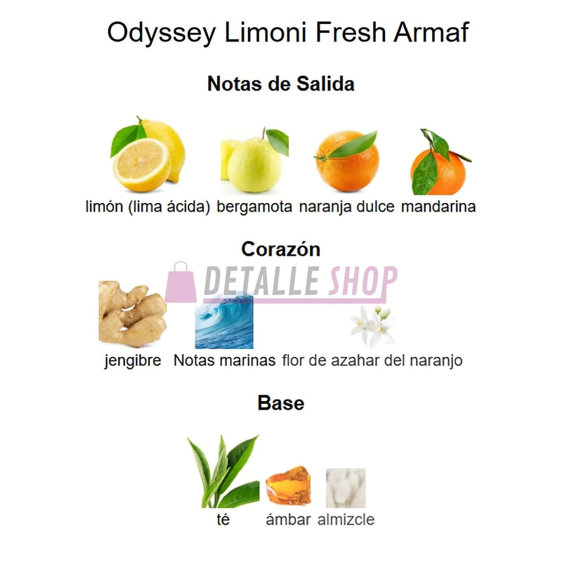 Armaf Odyssey Limoni 100ml - Perfume Masculino Cítrico
