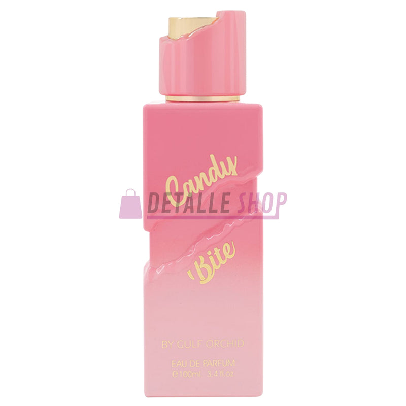 Perfumería árabe oriental Candy Bite Gulf Orchid, perfume femenino gourmand con notas dulces, comprar barato en Madrid y Alicante.