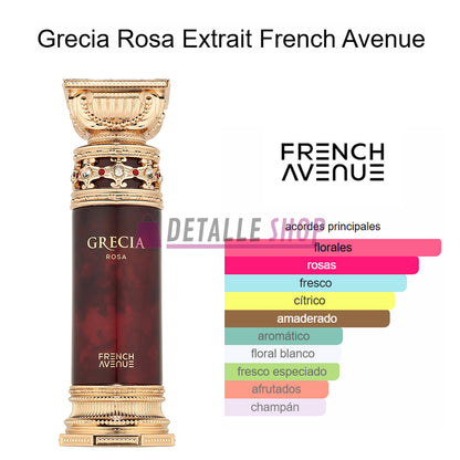 Comprar French Avenue en Murcia, perfume árabe para mujer Grecia Rosa con muestras