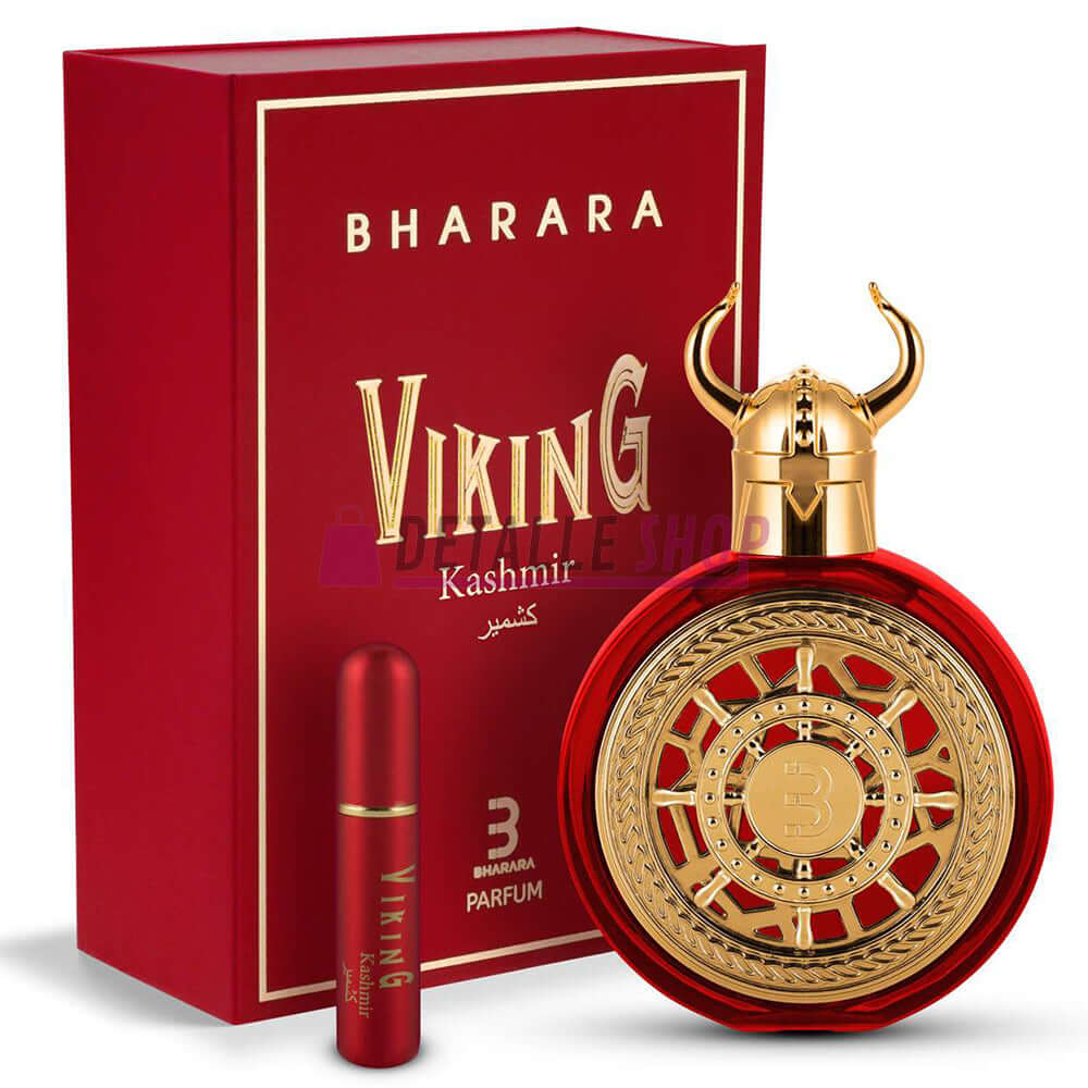Frasco del perfume Viking Kashmir de Bharara, Eau de Parfum 100ml, ideal para regalo cuernos perfume vikingo rojo bharara dubai arabe perfume