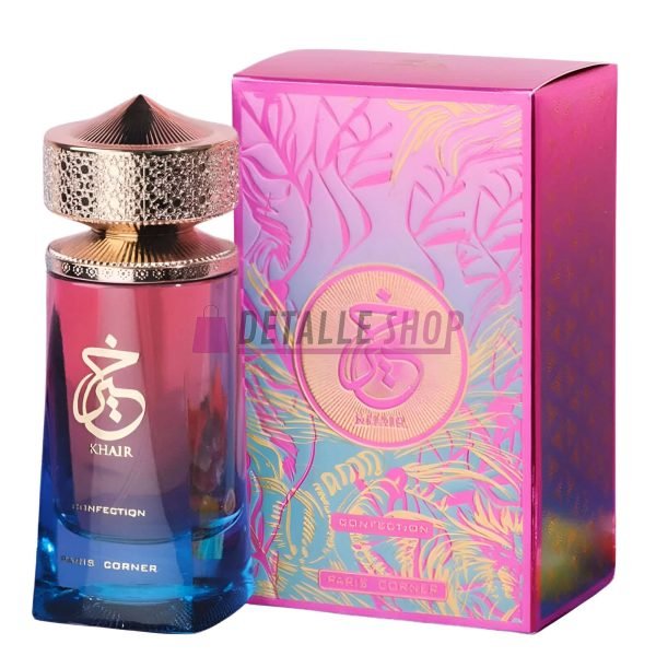 Khair Confection perfume con notas de sándalo y vainilla comprar online perfume arabe paris corner dubai khair rosa lila oriental