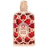Perfume de lujo Amber Rouge Orientica con notas de azafrán y jazmín bote rojo perfume dorado elegante mujer lujoso comprar online dubai en lorca murcia alicante valencia madrid barcelona