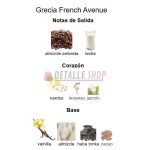 Reseñas y opiniones de clientes sobre el perfume Grecia de French Avenue. Notas olfativas únicas en perfumería árabe de Murcia, Lorca y Crevillente.