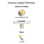 Perfume árabe Victoria de Lattafa para mujer, ideal en verano, notas avainilladas y cítricas con frescura duradera y estilo refinado perfumer para mujer perfumes dulces perfumes verano perfumes dubai lorca murcia alicante valencia barcelona malaga sevilla dubai.