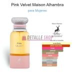 pink velvet perfume arabe maison alhambra lattafa armaf dubai esencias detalle shop perfume mas vendido arabe mujer