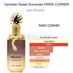Fragancia dulce Ophidian Sweet Surrender de Paris Corner, perfume árabe moderno de larga duración.