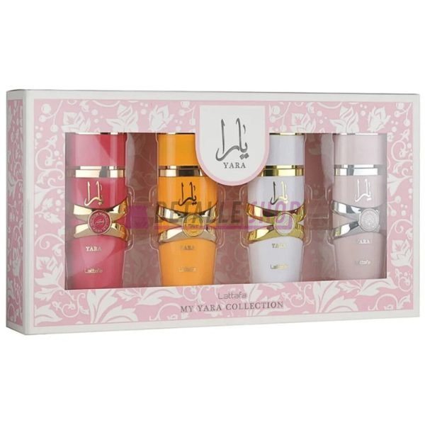 Pack perfumes árabes mujer Lattafa Yara 25ml miniaturas. Perfumería árabe y perfumes en Lorca, Murcia, Alicante, Valencia, Madrid, Barcelona, Málaga y Sevilla. Perfumes Dubái, perfumes mayoristas y comprar online.
