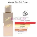 Perfume para mujeres Cookie Bite Gulf Orchid, dulce y gourmand con galleta, vainilla y caramelo, bote verde, envío express a Barcelona y Málaga.