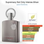 Reseñas y opiniones de Supremacy Not Only Intense de Afnan, perfume árabe de perfumería en Murcia y Alicante.