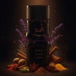 Detalle de la botella del perfume Asad Elixir de Lattafa