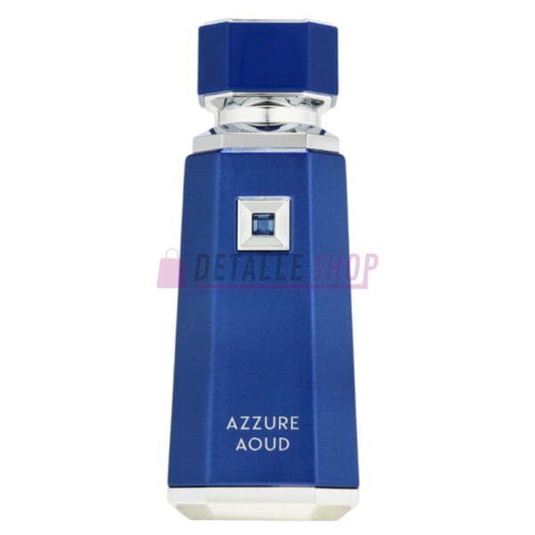 Frasco original del perfume Azzure Oud de French Avenue diseño elegante y masculino