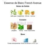 Fragancia unisex Essence de Blanc de French Avenue, elegante y sofisticada