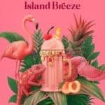 Presentación elegante del perfume Island Breeze de Armaf para mujer