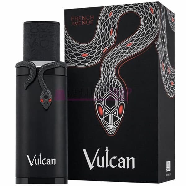 Perfume árabe Vulcan French Avenue con notas de cuero y azafrán