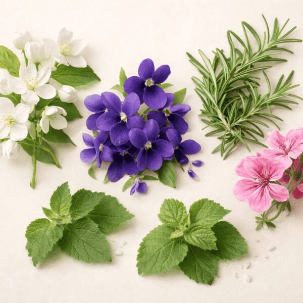 perfumes arabes florales jazmin violeta romero geranio pachuli