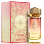 Perfume árabe Khair Peach Delulu para mujer con aroma dulce y afrutado