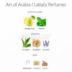 Perfume fresco Lattafa Art of Arabia I con té negro y jengibre