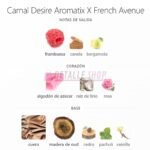 Perfume árabe intenso con oud, cuero y frambuesa Carnal Desire notas perfume