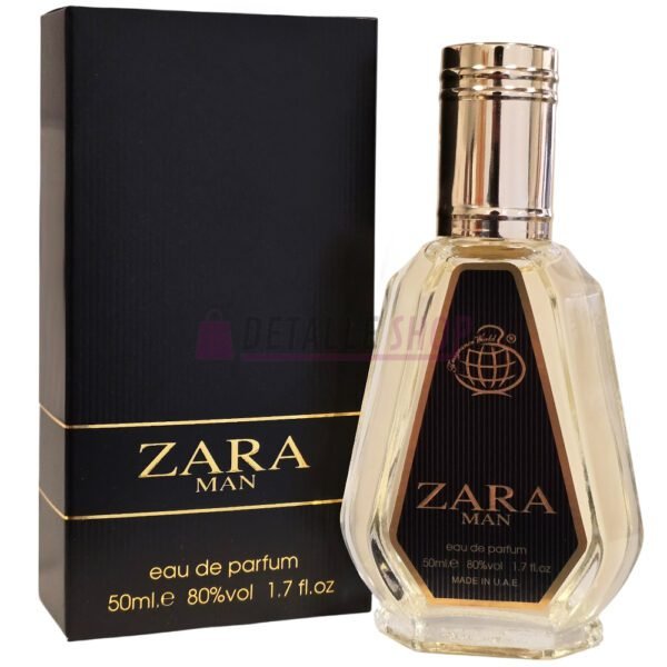 Perfume arabe zara man fragrance world eau de parfum 50ml para hombre