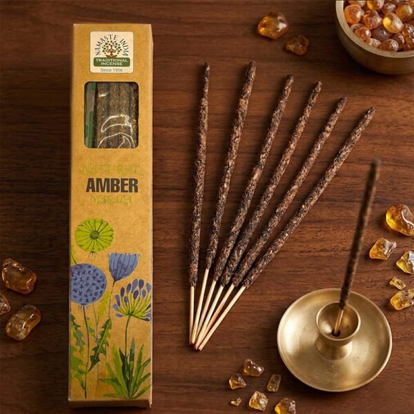 ámbar incienso natural de namaste india comprar online
