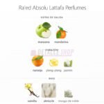 ingredientes olfativos del perfume raed absolu de lattafa canela y citricos