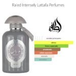Detalle del envase Lattafa Ra'ed Intensely Eau de Parfum