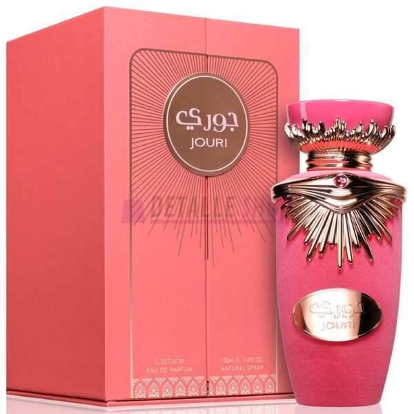perfume de mujer Jouri de Lattafa de la familia olfativa floral frutal