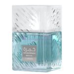 Frasco del perfume unisex Lattafa Khamrah Waha Eau de Parfum para verano