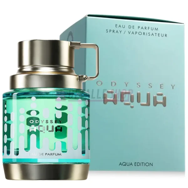 Caja y frasco original del perfume fresco Armaf Odyssey Aqua