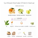 Pirámide olfativa y notas de composición de Sun Kissed Aromatix