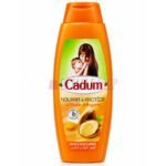 Botella de champú 2 en 1 Cadum con aceite de argán de 620ml para nutrir y proteger el cabello