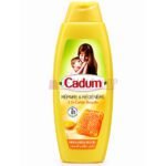 Champú y desenredante 2 en 1 Cadum con jalea real y miel para cabello dañado