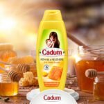 Etiqueta Alt: Bote de champú Cadum Répare y Régénère con miel y jalea real 620ml