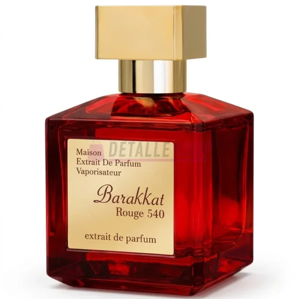 Frasco de cristal del perfume árabe unisex Barakkat Rouge 540 Extrait