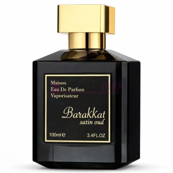 Frasco de cristal del perfume árabe unisex Barakkat Satin Oud