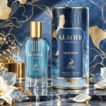 Presentación del perfume Glacier Flora unisex de Maison Alhambra.