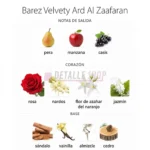 notas del perfume barez velvety de ard al zaafaran para mujer opiniones reseñas